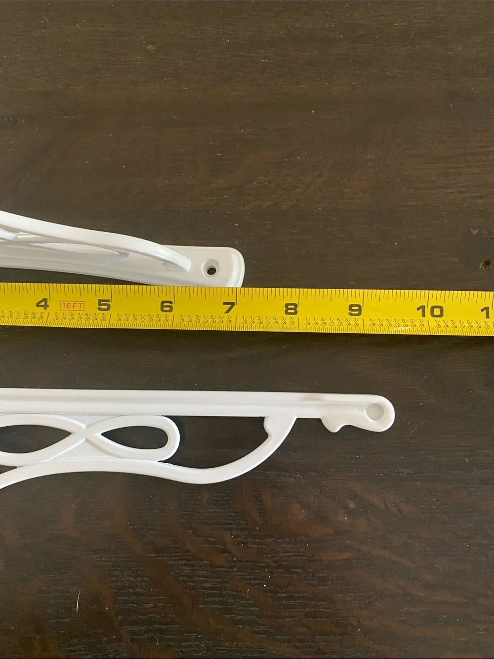 White Decorative Wall Bracket Pair - Unbranded
